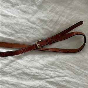 Leegin thin western style leather belt